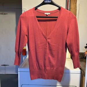 Maurices red/burgundy 3/4 sleeve cardigan